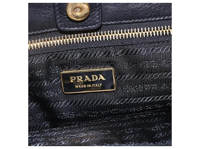 Prada Bow Tote aus Leder Schwarz - Ansicht 6