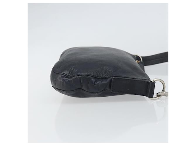 Céline Celine Pelle Vintage Blu navy - vista 3