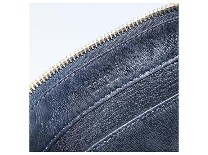 Céline Celine Pelle Vintage Blu navy - vista 6