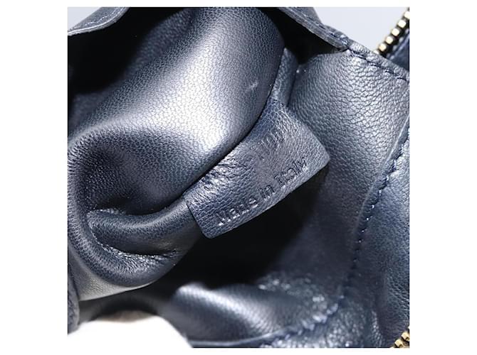 Céline Celine Pelle Vintage Blu navy - vista 7