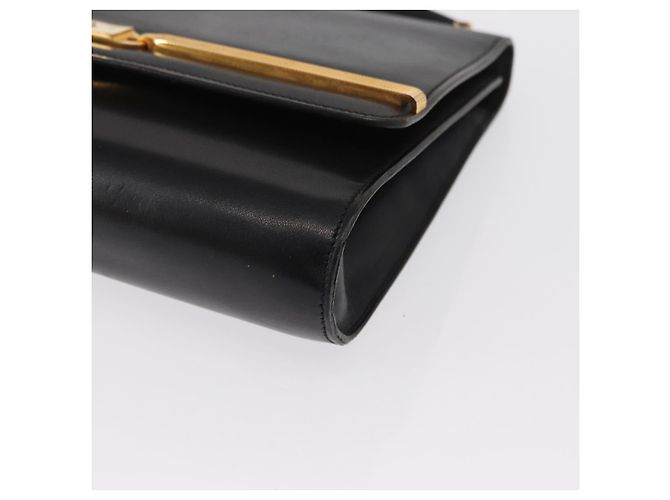 Borsa a Spalla Christian Dior in Pelle Nera e Oro Auth BA9830 Nero D'oro - vista 10