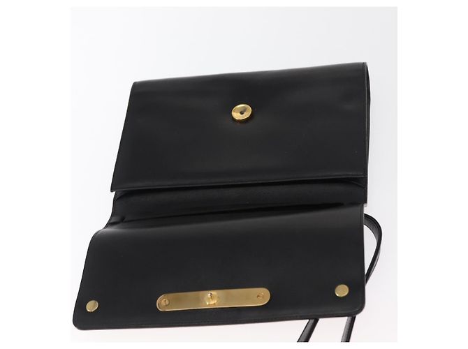 Borsa a Spalla Christian Dior in Pelle Nera e Oro Auth BA9830 Nero D'oro - vista 14