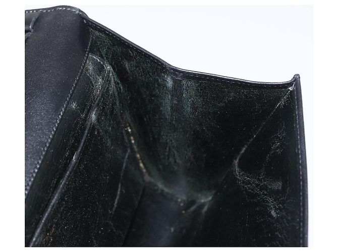 Borsa a Spalla Christian Dior in Pelle Nera e Oro Auth BA9830 Nero D'oro - vista 17