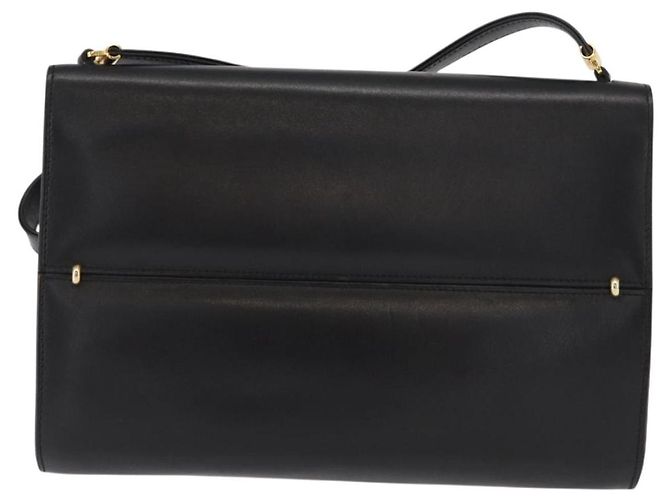 Borsa a Spalla Christian Dior in Pelle Nera e Oro Auth BA9830 Nero D'oro - vista 3