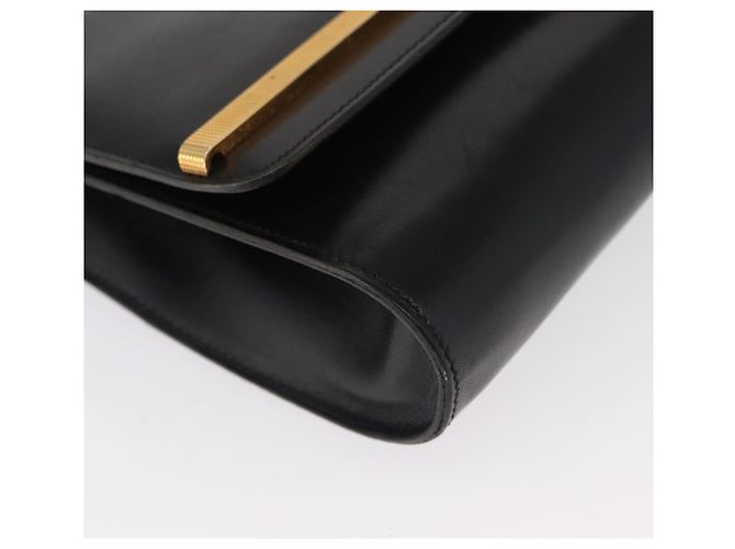 Borsa a Spalla Christian Dior in Pelle Nera e Oro Auth BA9830 Nero D'oro - vista 9