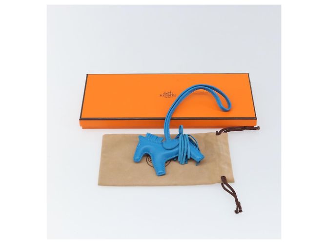 Hermès HERMES Rodeo PM Charm Pelle Blu Zanzibar Auth ka1717SAV - vista 15