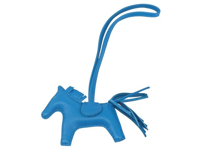 Hermès HERMES Rodeo PM Charm Pelle Blu Zanzibar Auth ka1717SAV - vista 2