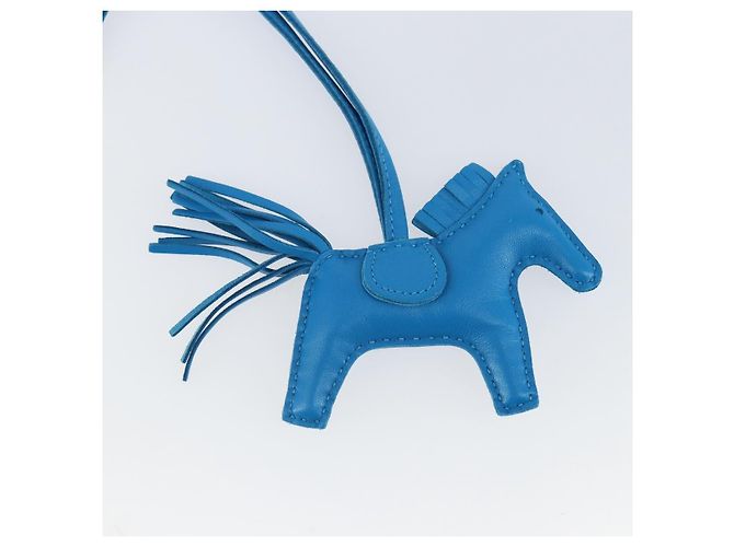 Hermès HERMES Rodeo PM Charm Pelle Blu Zanzibar Auth ka1717SAV - vista 7