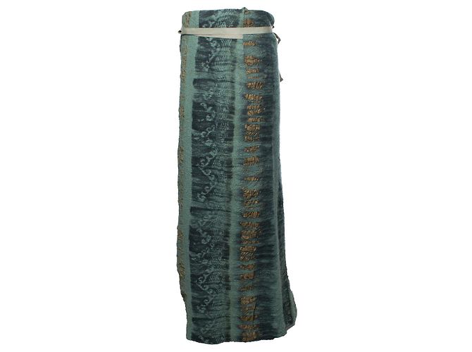 Falda maxi estampada verde y dorada Etro Dorado - vista 2