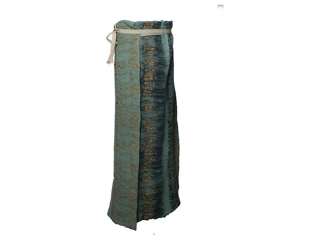 Falda maxi estampada verde y dorada Etro Dorado - vista 4