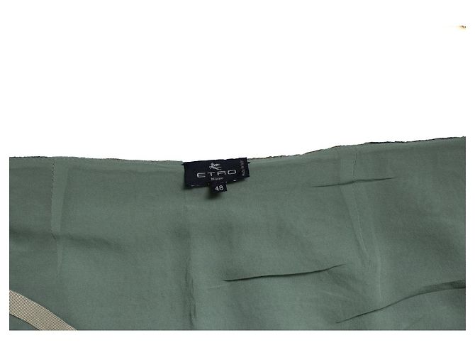 Falda maxi estampada verde y dorada Etro Dorado - vista 8