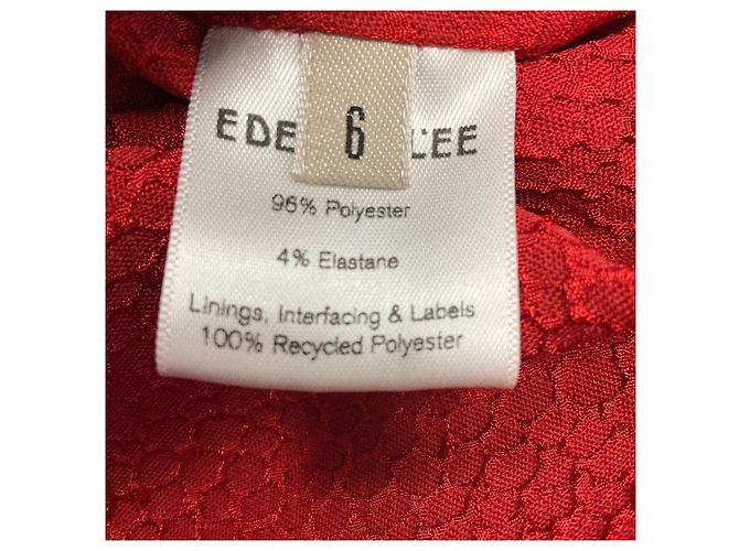 Autre Marque Vestido Aurora Rojo Carnelian Edeline Lee Roja - vista 5