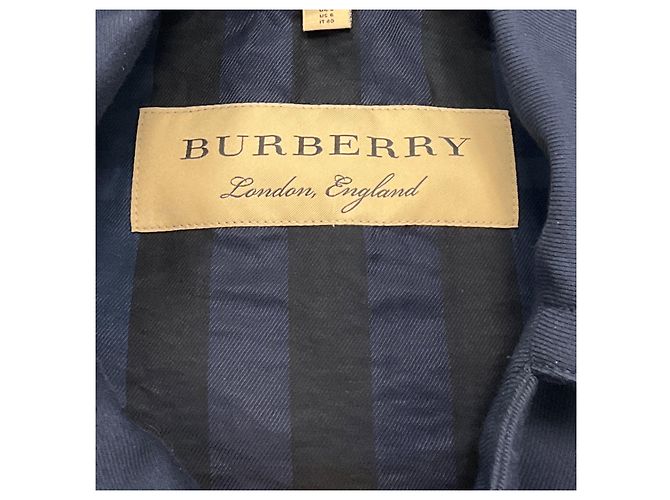 Burberry Navy Classic Double Breasted Jacket Navy blue - view 3