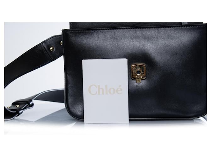 Chloé, borsa in pelle C nera Nero - vista 10