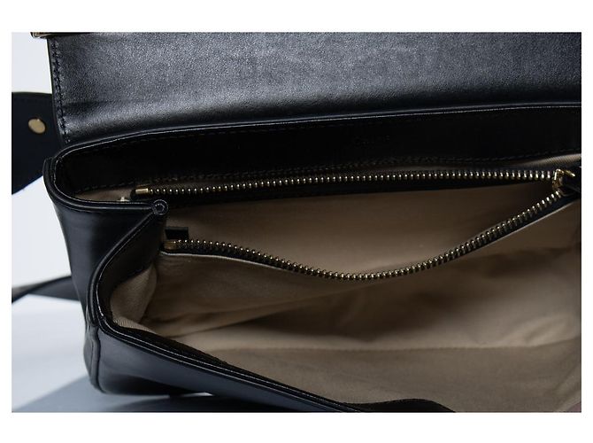 Chloé, borsa in pelle C nera Nero - vista 9