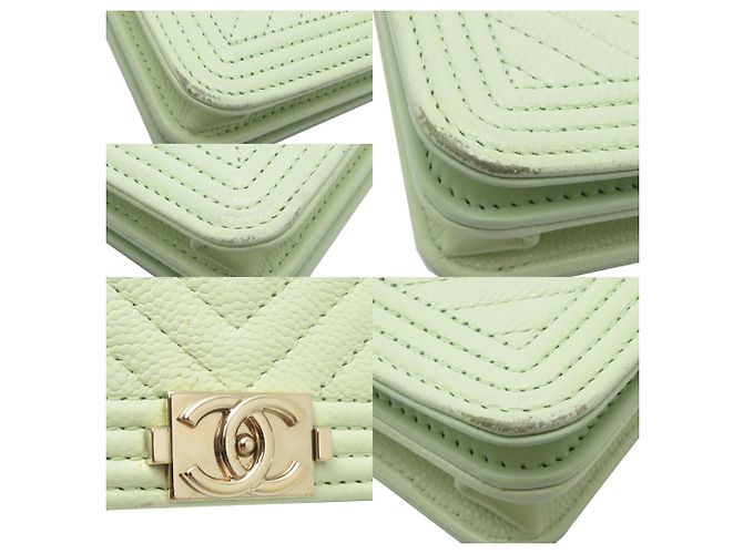 Borsa a spalla Chanel Boy V-Stitch con catena - vista 10