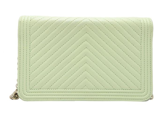 Borsa a spalla Chanel Boy V-Stitch con catena - vista 2