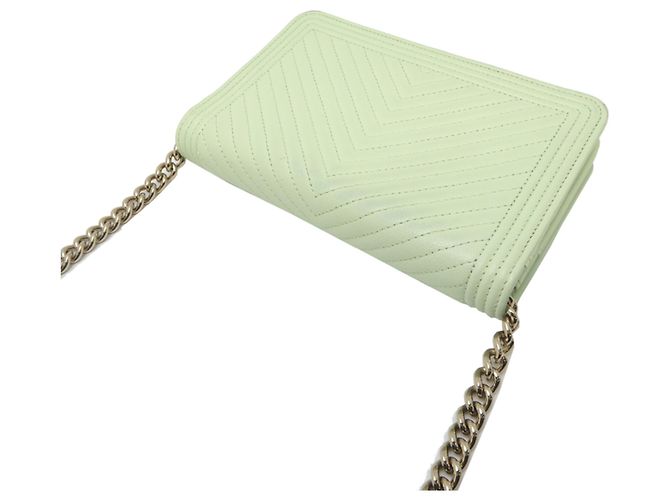 Borsa a spalla Chanel Boy V-Stitch con catena - vista 4