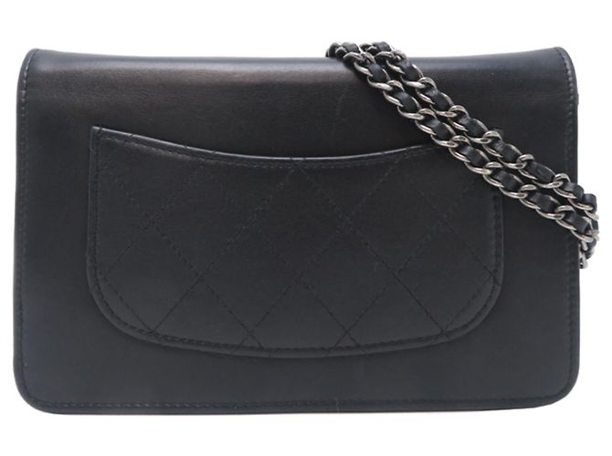 Chanel Lammleder Kettenbörse Schwarz - Ansicht 2