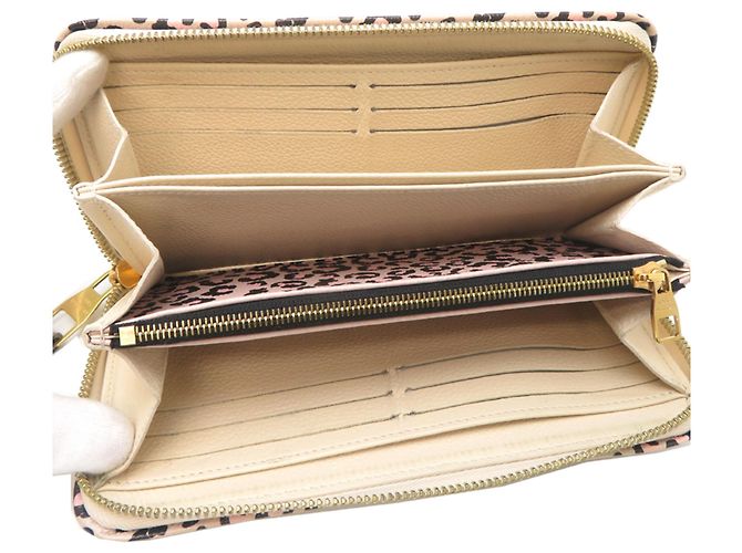 Cartera Zippy Wild at Heart de Louis Vuitton Beige - vista 5