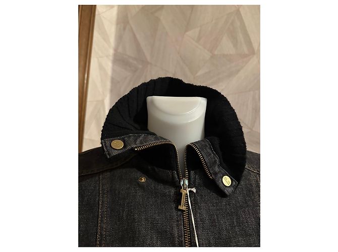 Autre Marque ICE ICEBERG  - VESTE EN JEAN GARÇON Noir Gris anthracite - vue 5