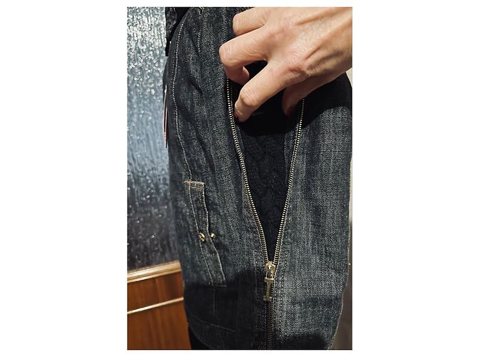 Autre Marque ICE ICEBERG  - VESTE EN JEAN GARÇON Noir Gris anthracite - vue 6