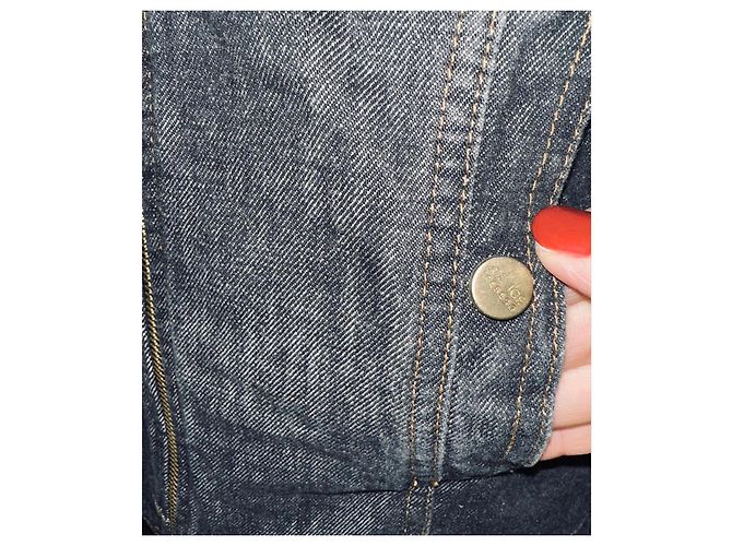 Autre Marque ICE ICEBERG  - VESTE EN JEAN GARÇON Noir Gris anthracite - vue 8