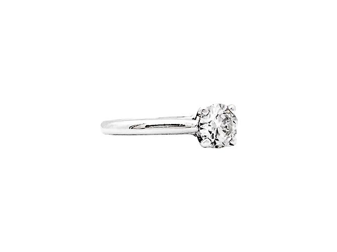 Solitaire Cartier, '1895', platino. - vista 4