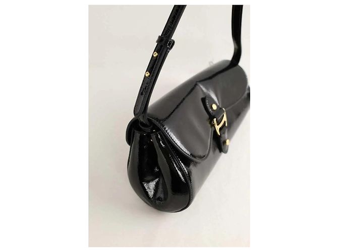 Ralph Lauren Borsa a spalla in pelle nera Nero - vista 2