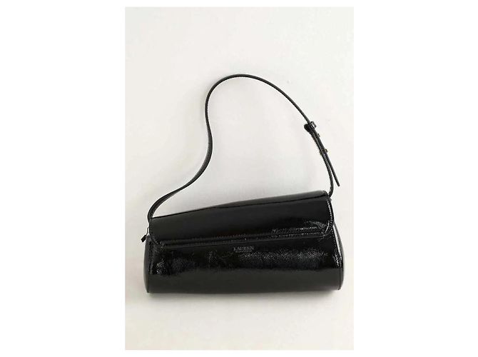Ralph Lauren Borsa a spalla in pelle nera Nero - vista 3
