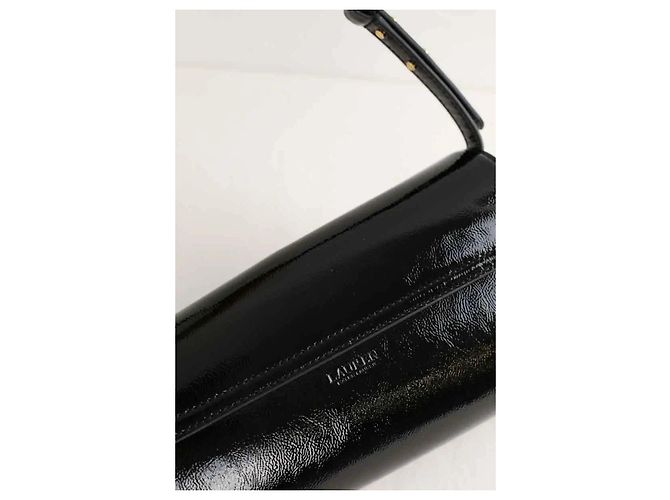 Ralph Lauren Borsa a spalla in pelle nera Nero - vista 4