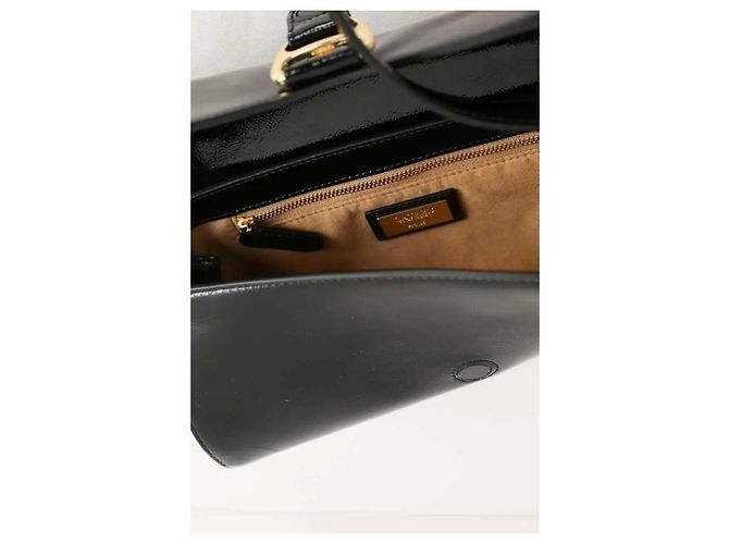 Ralph Lauren Borsa a spalla in pelle nera Nero - vista 5
