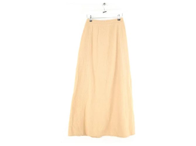 Céline Falda de lana beige - vista 3