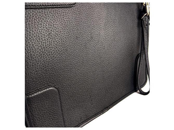 Gucci Borsa a tracolla in pelle intrecciata nera Nero - vista 12