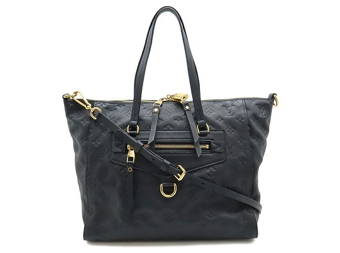 Louis Vuitton Monogram Empreinte Lumineuse PM Tote/Schultertasche Marineblau - Ansicht 2