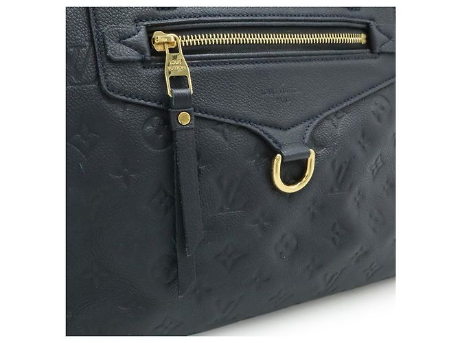 Louis Vuitton Monogram Empreinte Lumineuse PM Tote/Schultertasche Marineblau - Ansicht 9