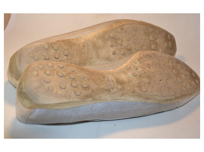 Bailarinas Tod's de piel gris plateado Plata - vista 4