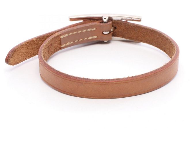 Pulsera Charm Hermès en Marrón y Plata Castaño - vista 2