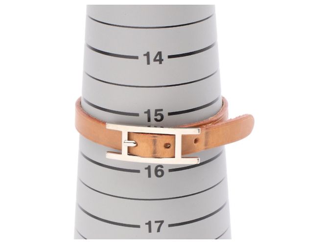 Pulsera Charm Hermès en Marrón y Plata Castaño - vista 6