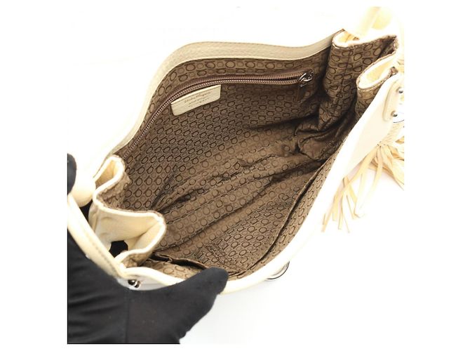 Borsa a Spalla Gancini Salvatore Ferragamo Crudo - vista 3