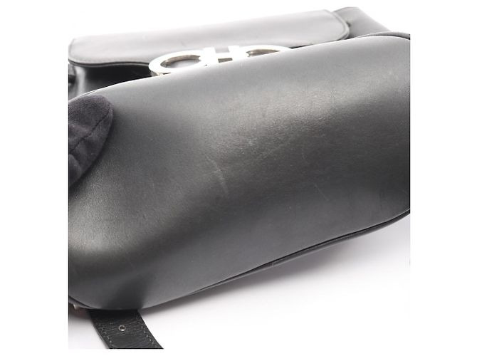 Zaino Double Gancini Salvatore Ferragamo Marrone - vista 11