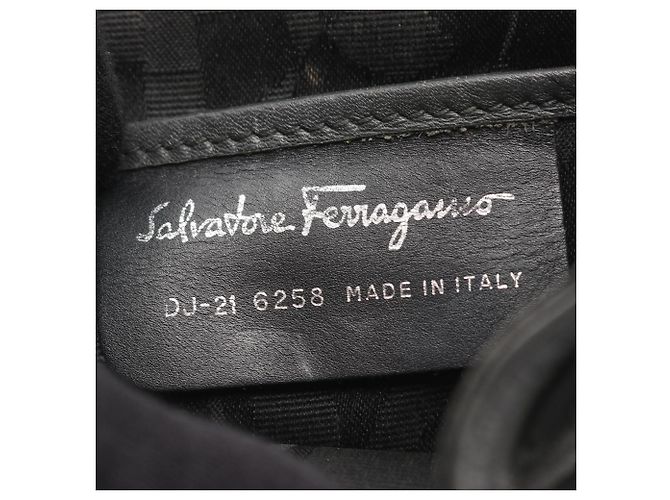 Zaino Double Gancini Salvatore Ferragamo Marrone - vista 4
