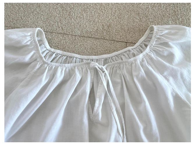 Autre Marque Túnica larga blanca 100% voile de algodón talla 38-40-42 Blanco - vista 5