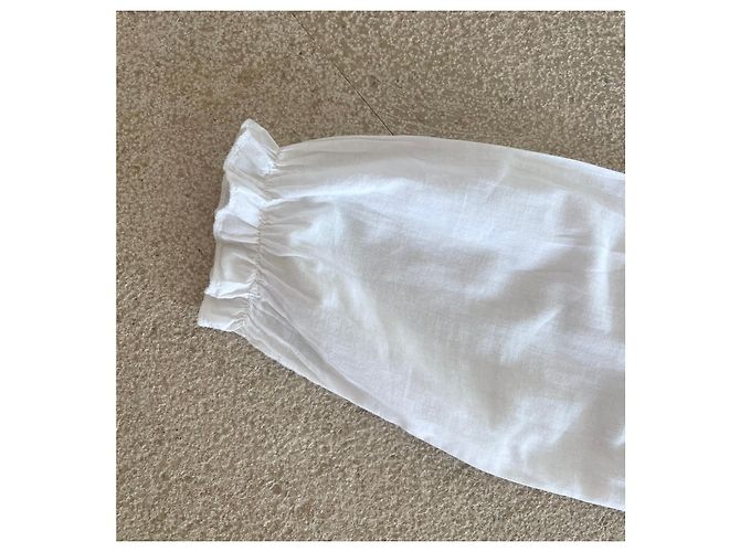 Autre Marque Túnica larga blanca 100% voile de algodón talla 38-40-42 Blanco - vista 6