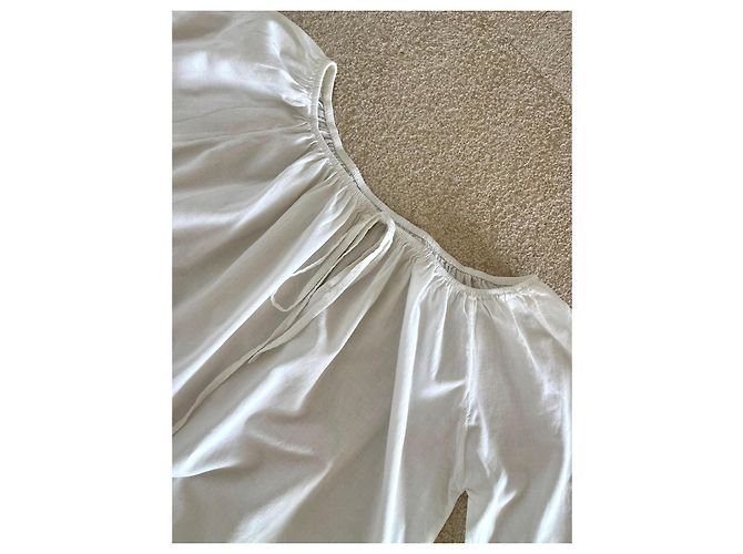 Autre Marque Túnica larga blanca 100% voile de algodón talla 38-40-42 Blanco - vista 8