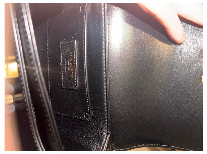 Yves Saint Laurent Borsa Solférino in pelle nera Nero - vista 11