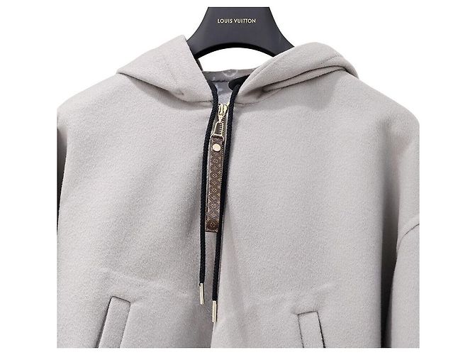 Louis Vuitton Giacca con cappuccio e zip Marrone - vista 3