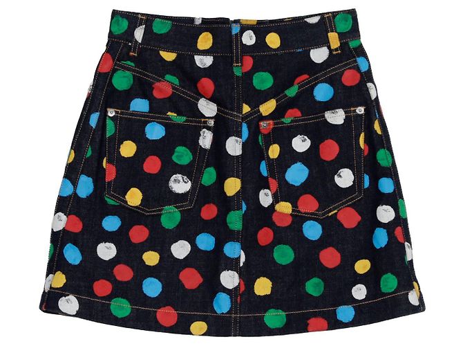 Louis Vuitton Falda Mini Pintada con Lunares Kusama Yayoi Talla Multicolor - vista 2