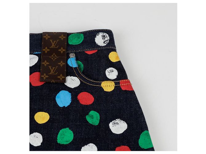 Louis Vuitton Falda Mini Pintada con Lunares Kusama Yayoi Talla Multicolor - vista 5