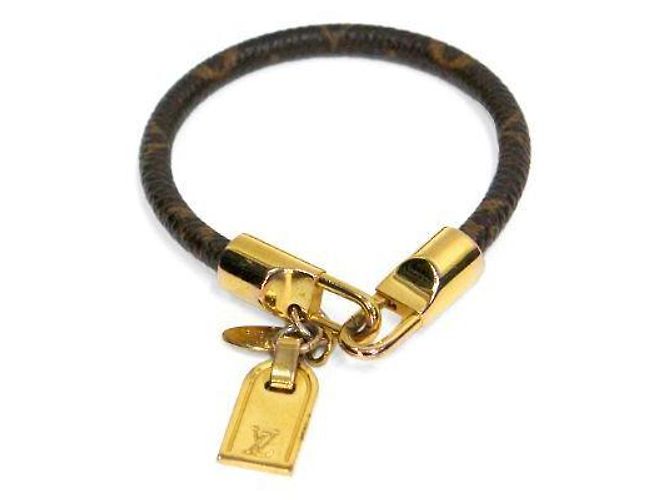 Louis Vuitton Bracciale in Oro Monogramma Marrone - vista 2